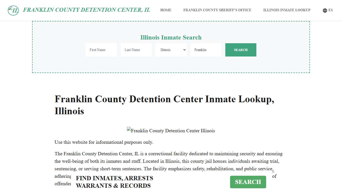 Franklin County Detention Center, IL Inmate Roster, Offender Search